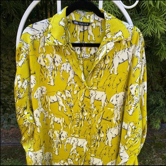 Zara elephant print top - Picture 6 of 7